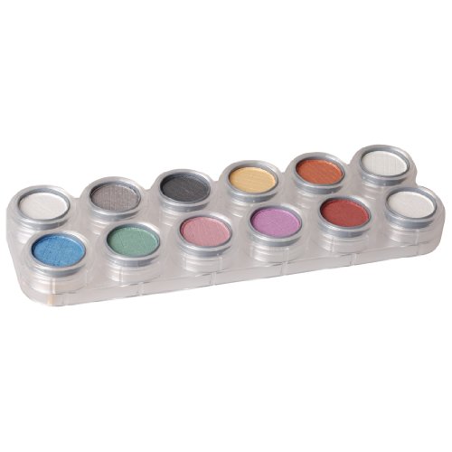 Lidschattenpalette (Pearl) P1 mit 12 Farben von GRIMAS