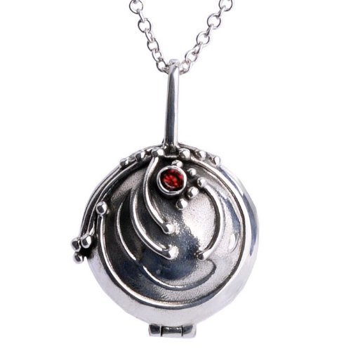 Grimbatol The Vampire Diaries Elena Vervain Necklace Verbena Locket Anhänger Pure Silver von Grimbatol