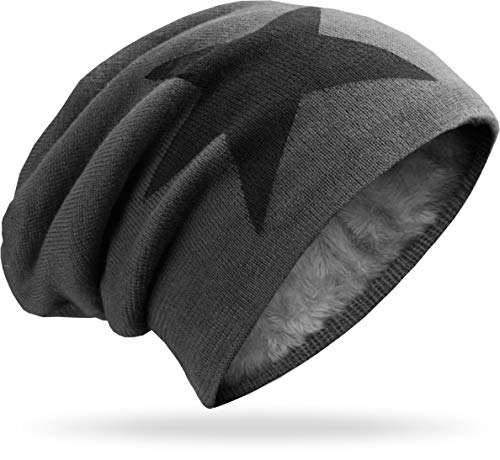 Grin&Bear Beanie M2 - Dunkelgrau von Grin&Bear