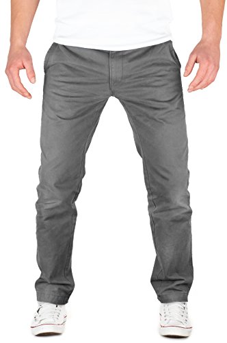 Grin&Bear Fitted Baumwoll Chino Herrenhose Jeans Hose grau 30/32 OS20 von Grin&Bear