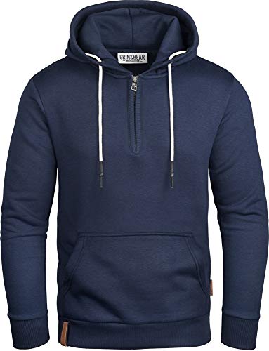 Grin&Bear Herren Hoodie Kapuzenpullover GEC483 Navy-S von Grin&Bear