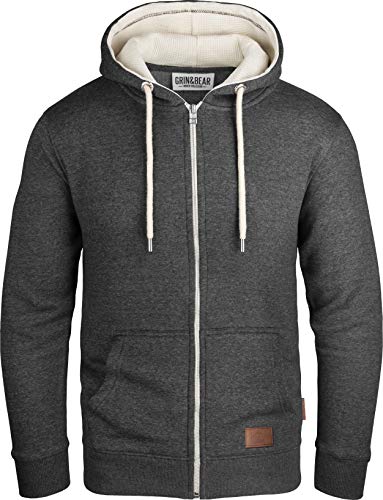 Grin&Bear Herren Kapuzenjacke anthrazit, M, GEC491 von Grin&Bear