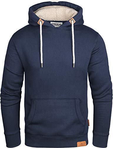 Grin&Bear Herren Kapuzenpullover Navy, S, GEC473 von Grin&Bear