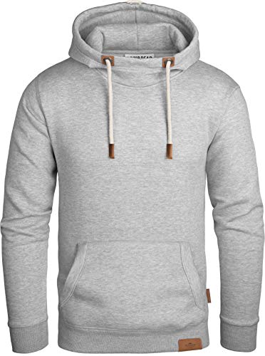 Grin&Bear Herren Kapuzenpullover grau meliert, M, GEC470 von Grin&Bear