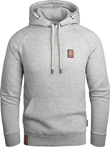 Grin&Bear Hoodie Herren Sweatshirt GEC484 Grau Meliert L von Grin&Bear