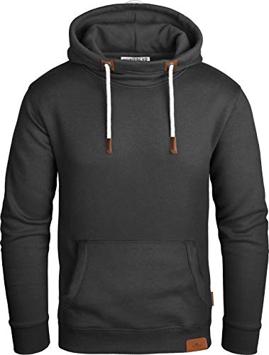 Grin&Bear Herren Kapuzenpullover schwarz, L, GEC470 von Grin&Bear