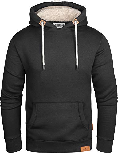 Grin&Bear Herren Kapuzenpullover schwarz, L, GEC473 von Grin&Bear