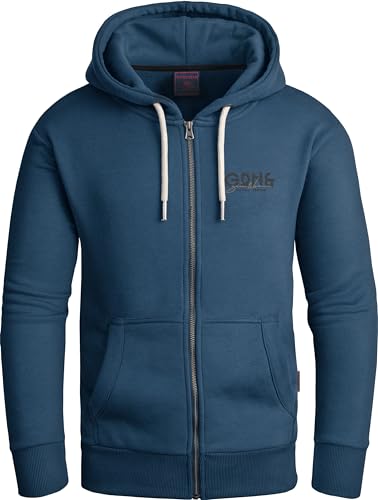 Grin&Bear Hoodie Herren Hoodie Sweatjacke GEC608 Petrol L von Grin&Bear