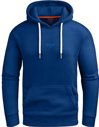 Grin&Bear Hoodie Herren Hoodie Sweatshirt GEC707 Blau S von Grin&Bear