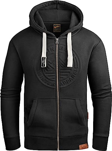 Grin&Bear Hoodie Herren Sweatshirt GEC601 Schwarz L von Grin&Bear