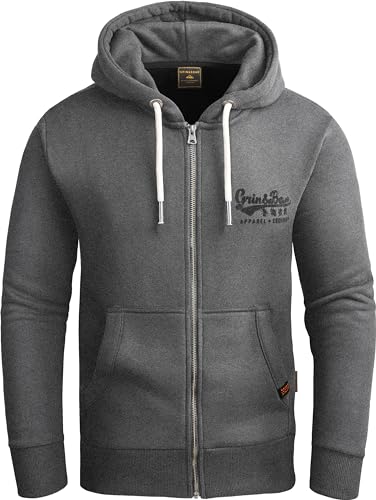 Grin&Bear Hoodie Herren Sweatshirt GEC603 Anthrazit L von Grin&Bear