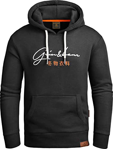 Grin&Bear Hoodie Herren Sweatshirt GEC703 Schwarz XXL von Grin&Bear