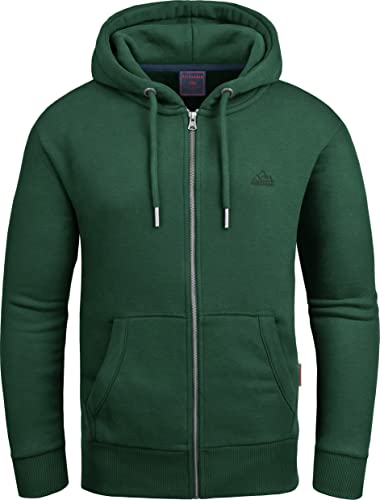 Grin&Bear Hoodie Herren Sweatshirt mit Reißverschluss GEC605 Gruen L von Grin&Bear