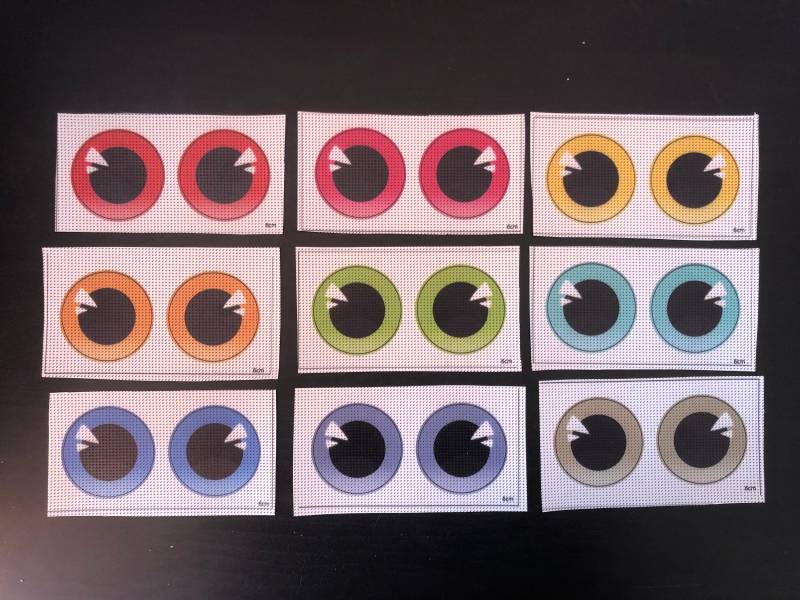 Runde Fursuit Auge Mesh | Stil 2 Pelzkostüm Wasserfest 5 cm & 6 Durchmesser von GrinTwinStudio