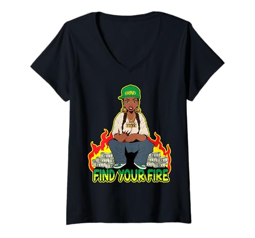 Damen Grind Hustle Skills finde deinen Hustle Black Melanin Sista Spaß T-Shirt mit V-Ausschnitt Damen Grind Hustle Skills finde deinen Hustle Black Melanin Sista Spaß T-Shirt mit V-Ausschnitt von Grind hustle skills find your hustle black sista