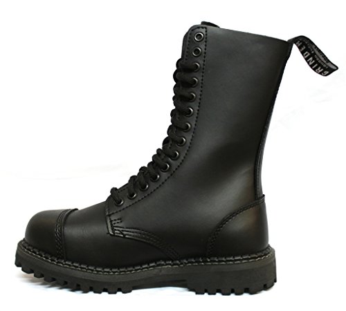 Grinders Herald 2015 Mattlack Schwarz Unisex Sicherheit Stahlkappe Militär Punk Stiefel 38 von Grinders