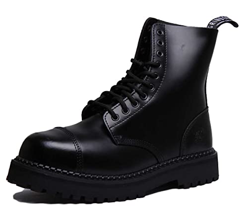 Grinders Herren Bulldog Leder Black Stiefel 39 EU von Grinders