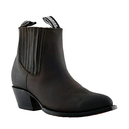Grinders Mühlen Unisex Maverick Braun Leder Western Cowboy Tanzende Stiefeletten 39 von Grinders