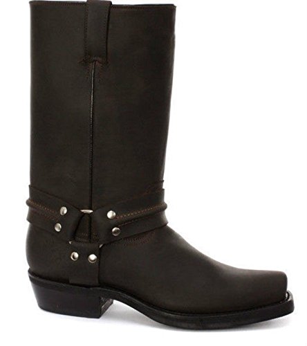 Grinders Renegade Herren Cowboystiefel, Dunkelbraun, Größe 45 von Grinders