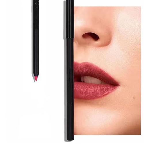 2Pcs Matte Nude Lip Liner Lip Pencil Lip Stick Set, Moisturizing Long-lasting Waterproof Velvety Smooth Creamy Non Stick Lip Crayon Makeup Lipstick for Women Girls (#01+#02) von Grindrom