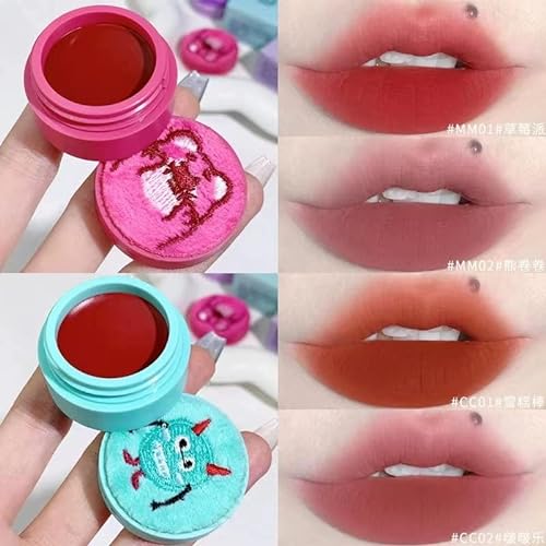 6-Color Matte lip Mud, Delicate, Small, Waterproof, Durable lip Color Makeup Gift set, Non Stick Cup Velvet Iipstick Iip Color Waterproof Iipstick (#01) von Grindrom