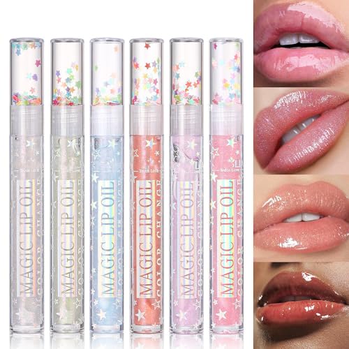 Shimmery Shiny Lip Stick Lip Gloss Hydrating Glitter Lipstick Moisturizing Tinted Lip Oil Balm Lipstick, Long-lasting Non Stick Nourishing Texture Lip Care Dry Lip for Winter Women Girls (#01) von Grindrom