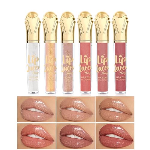 Tinted Lip Gloss, Metallic Diamond Plumping Lip Stick, Lip Stain Tint, Waterproof Long Lasting Lip Balm, Shine Shimmer lip Glossy for Makeup Sexy Clear Liquid Blush (#01) von Grindrom