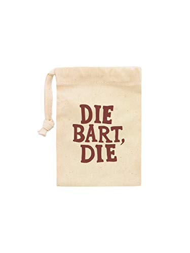 Die Bart Die Kordeltasche Sahne 10x13cm von Grindstore