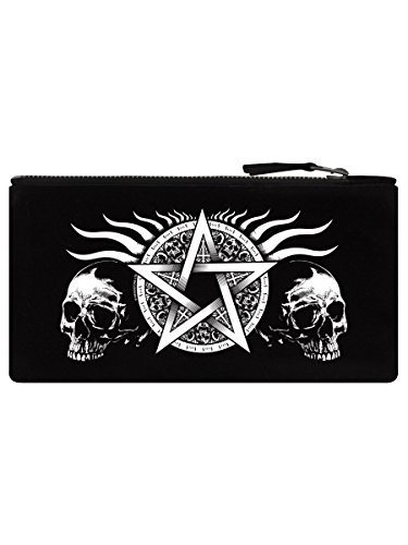 Grindstore Federmäppchen Skull Pentagram 21 x 11 cm schwarz von Grindstore