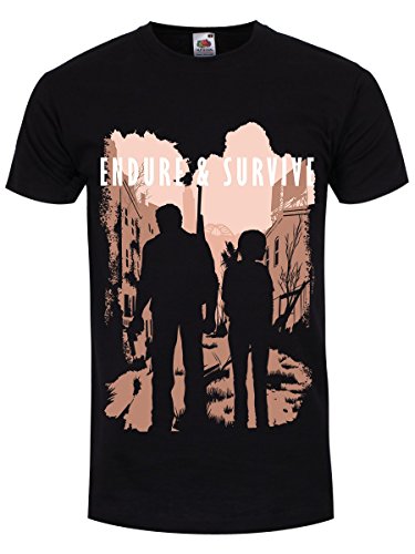 Grindstore Herren T-Shirt Endure & Survive schwarz. Inspiriert von The Last of Us von Grindstore