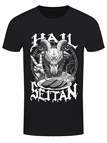 Herren T-Shirt Hail Seitan Veganer Vegetarier schwarz von Grindstore