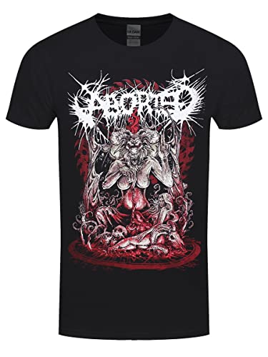 Razamataz Herren Aborted Baphomet T-Shirt Schwarz von Grindstore