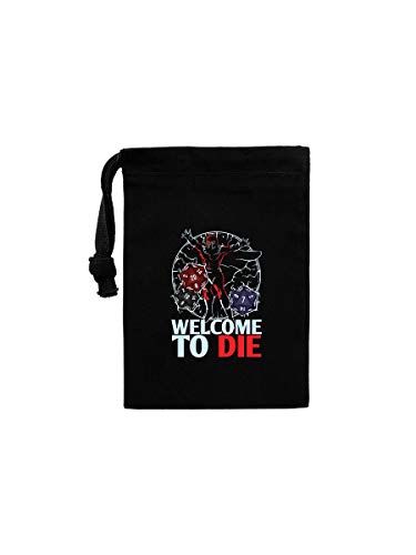 Grindstore Welcome to Die Kordeltasche Schwarz 10x13cm von Grindstore