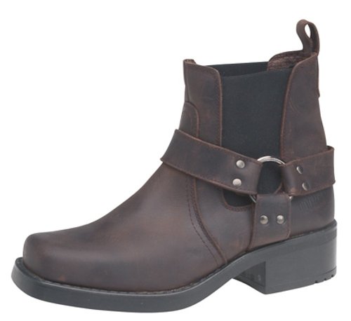 Herren in braun Leder Biker Cowboy Knöchel-Stiefel in Größe 44 Herren in braun Leder Biker Cowboy Knöchel-Stiefel in Größe 44 von Gringos