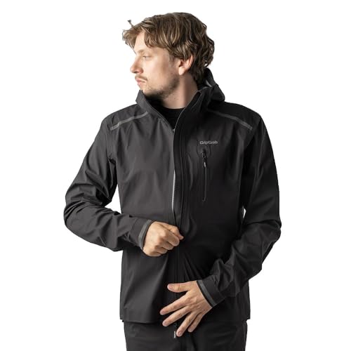 GripGrab EXPLR Leichte Fahrrad Regenjacke Herren Fahrradjacke Damen Wasserdicht Atmungsaktiv mit Kapuze Rad Regenbekleidung von GripGrab