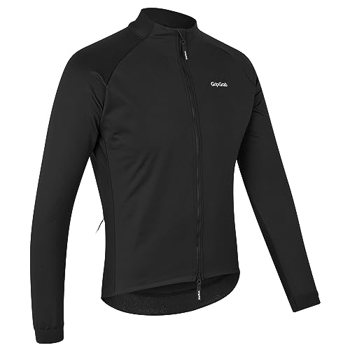 GripGrab PACR Rennrad Jacke Herren Winter Winddichte Warme Radsport Winterjacke Langarm Softshelljacke MTB Gravel Bike von GripGrab