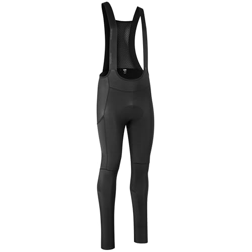 GripGrab PACR Thermo Bib Tights Herren Winter Rennrad Winterhose MTB Gravel Bike Radhose Lang mit Polster Radsport Hose von GripGrab