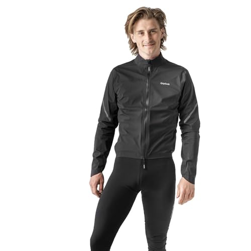 GripGrab PACR Rennrad Regenjacke Herren Wasserdicht Atmungsaktiv MTB Gravel Bike Radsport Regen Jacke 2-Wege-RV Regenschutz von GripGrab