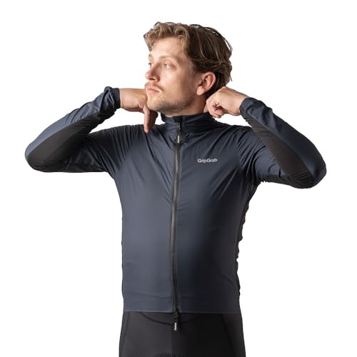 GripGrab PACR Winddichte Leichte Windjacke Herren Radsport Rennrad MTB Gravel Bike Windbreaker Radjacke Langarm 2-Wege-RV von GripGrab