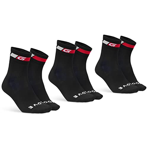 GripGrab Classic Regular Cut 1er und 3er Set Sommer Fahrradsocken Rennrad Mountainbike Indoor Cycling Radsport Socken von GripGrab