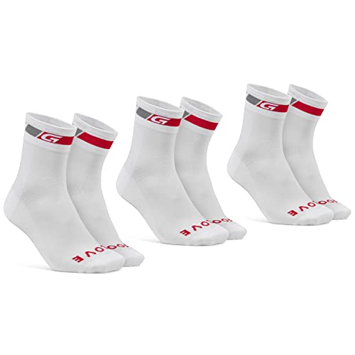 GripGrab Classic Regular Cut 1er und 3er Set Sommer Fahrradsocken Rennrad Mountainbike Indoor Cycling Radsport Socken von GripGrab