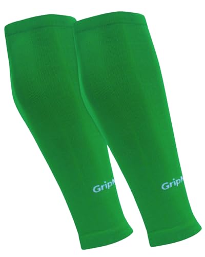 GripNin9 Stutzen ohne Socken Fußball Herren Kinder Einheitsgröße Atmungsaktive agbeschnittene Fussball-Stutzen in schwarz weiß rot blau grün gelb One Size Football Tube Sleeves Beinlinge Stulpen von GripNin9