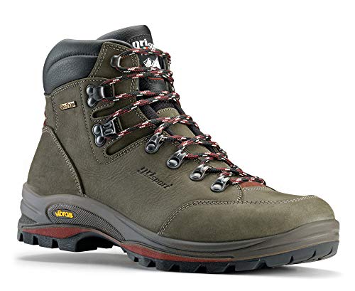 Grisport® Leichter Wanderschuh Herren Rindsleder „Montana“ Bergschuh Jagdstiefel für Damen und Herren wasserdicht & atmungsaktiv Trekkingschuh mit Vibram®-Sohle Jagdschuhe Trekkingstiefel von Grisport