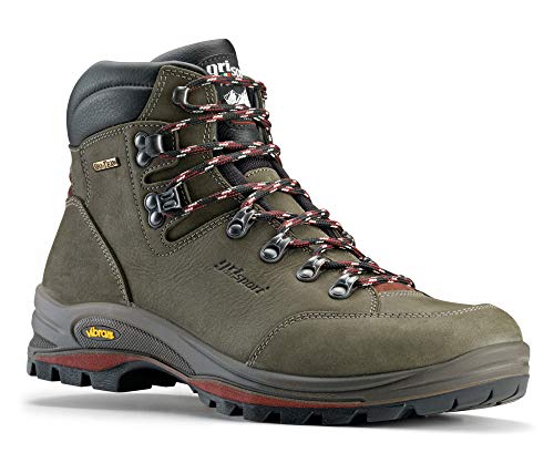 Grisport® leichter Wanderschuh Herren Rindsleder „Montana“ Bergschuh Jagdstiefel für Damen und Herren wasserdicht & atmungsaktiv Trekkingschuh mit Vibram®-Sohle Jagdschuhe Trekkingstiefel von Grisport