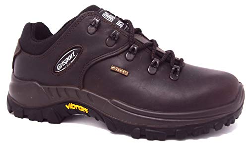 Grisport 10309D69G braun Dakar Trekking Made in Italy Sohle Vibram Futter Gritex wasserdicht Ösen Metall, Braun - braun - Größe: 46 EU von Grisport