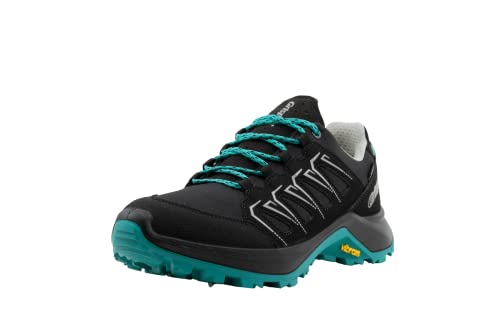 Grisport Cross Evolution Tras Damen,Frauen,Trekkingschuhe,Trailrunning-Schuhe,Wanderhalbschuhe,wasserabweisend,Gritex, Black/Aqua, EU 39 von Grisport