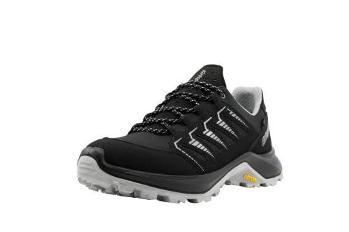 Grisport Cross Evolution Tras Damen,Herren,Unisex,Trekkingschuhe,Trailrunning-Schuhe,Wanderhalbschuhe,wasserabweisend,Gritex, Black/Ice, EU 39 von Grisport