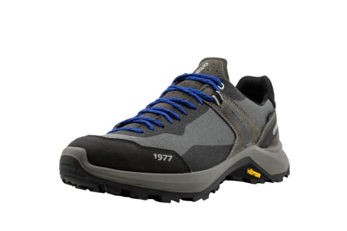 Grisport Cross Evolution Tras Herren,Männer,Trekkingschuhe,Trailrunning-Schuhe,Wanderhalbschuhe,wasserabweisend,Gritex, Shork Grey/Blue, EU 45 von Grisport