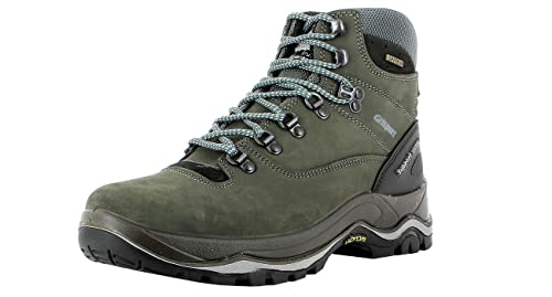 Grisport Damen und Herren Outdoorstiefel,Trekkingstiefel,Wanderstiefel,Echtleder,atmungsaktiv,wasserabweisend,Gritex Membran,Vibramsohle,Grau, EU 44 von Grisport