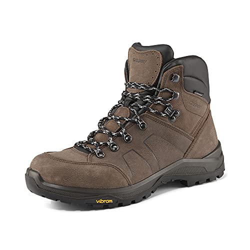 Grisport Hiking Evo High,Damen,Herren,Trekking- und Wanderstiefel,Berg-Schuh,wasserdicht,mittelhoher Schaft,Zehenkappenschutz,Dunkelbraun,EU 39 von Grisport